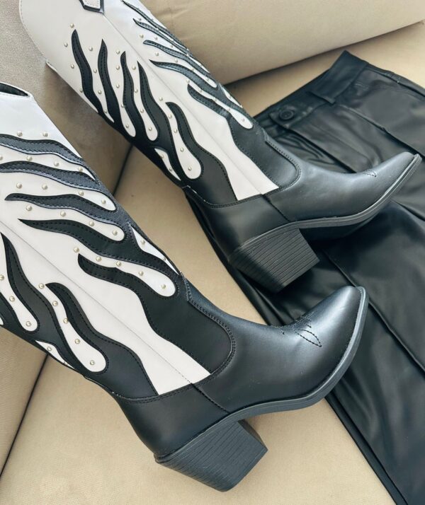 BOTA NAIROBI BLANCO Y NEGRO - Imagen 2